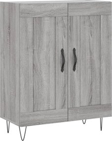 vidaXL Ντουλάπι Γκρι Sonoma 69,5 x 34 x 180 εκ. Επεξεργασμένο Ξύλο
