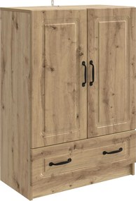 vidaXL Πλαϊνό γραφείο Artisan Δρυς 66 x 34,5 x 92 εκ.