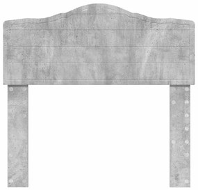 vidaXL Κεφαλάρι Σκυρόδεμα Γκρι 80 cm Επεξεργασμένο ξύλο