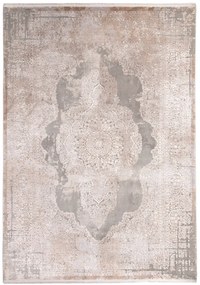 Χειμερινό χαλί μοντέρνο Bamboo Silk 5988D  L. Grey D. Beige 100 x 160