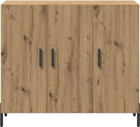 vidaXL Πλαϊνό γραφείο Artisan Oak 90 x 34 x 80 εκ. Επεξεργασμένο ξύλο