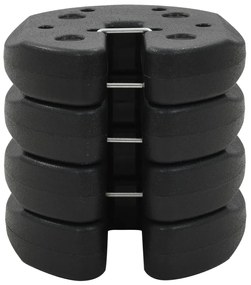 vidaXL Βαρίδια για Κιόσκι 4 τεμ. Μαύρα 220 x 50 χιλ. από Σκυρόδεμα