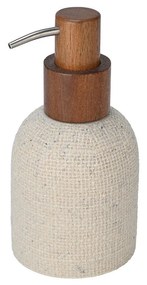 Αντλία Σαπουνιού Jute Ρητίνης Μπεζ 7.5x7.5x17.5cm