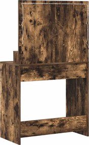 vidaXL Τραπέζι περιποίησης Καπνιστό Δρύς 75,5 x 41 x 135 εκ.