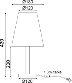 Πορτατίφ Aca Nostos TF176731TWB Wood