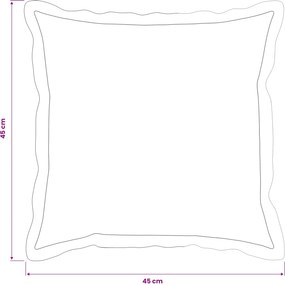 vidaXL Κάλυμμα Μαξιλαριού 2 pcs HOUTEN Πράσινο 45 x 45 cm