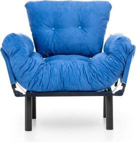 Πολυθρόνα Μπλε NITTA SINGLE 70x95x85