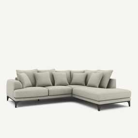 Γωνιακός καναπές από tweed ύφασμα, ARMENTO