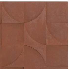 ΠΙΝΑΚΑΣ ΤΕΤΡΑΓΩΝΟΣ ΣΕΙΡΑ SANTORINI HM4524 MDF ΣΕ ΚΑΦΕ ΧΡΩΜΑ 80x5(πάχος)x80Υεκ. - HM4524