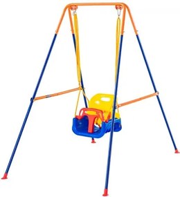 VEVOR Swing Sets for Backyard 3 in 1 Toddler Swing Set with 4 Sandbags Foldable