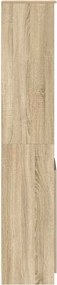 vidaXL Ντουλάπι Sonoma δρυς 37,5x35x180 εκ. Επεξεργασμένο Ξύλο