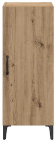 vidaXL Πλαϊνό γραφείο artisan δρυς 34,5 x 34 x 90 εκ.