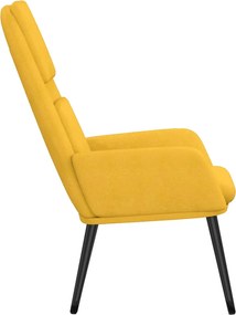 vidaXL Πολυθρόνα Relax Κίτρινο Μουσταρδί Υφασμάτινη