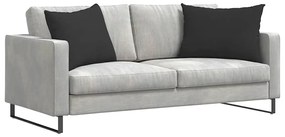 vidaXL Μαξιλάρι Καναπέ 2 pcs Μαύρο 70 x 50 cm ύφασμα