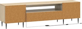 vidaXL Ντουλάπα LED Τηλεόρασης ZWOLLE 153 x 35 x 43 εκ Sonoma Δρυς