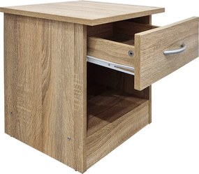 Κομοδίνο Bedy pakoworld sonoma 40x34x42εκ