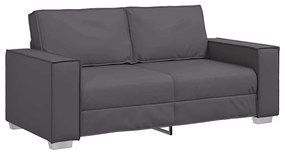 vidaXL Καναπές Loveseat 180 εκ με μαξιλάρι Γκρι Τεχνητό δέρμα