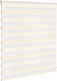 vidaXL Ζέβρα τυφλή μπεζ μάρμαρο Πλάτος υφάσματος 130,9 εκ. Πολυεστέρας