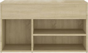 vidaXL Παπουτσοθήκη Sonoma Δρυς 80 x 30 x 45 εκ. από Επεξ. Ξύλο