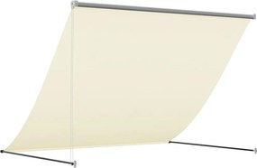 vidaXL Τέντα Συρόμενη Κρεμ 200 x 150 εκ. από Ύφασμα και Ατσάλι