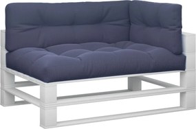 vidaXL Μαξιλάρια Παλέτας 3 τεμ. Ναυτικό Μπλε Υφασμάτινα