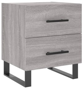 vidaXL Κομοδίνο Γκρι Sonoma 40 x 35 x 47,5 εκ. από Επεξεργασμένο Ξύλο