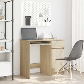 vidaXL Γραφείο Sonoma Δρυς 86x49x76 εκ. από Επεξεργασμένο Ξύλο