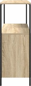 vidaXL Ντουλάπι μπάνιου με ράφια Sonoma δρυς 76,5x35x95 εκ.