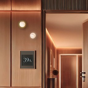 Απλίκα Τοίχου Royal Wall Disc G9 Μπρονζέ με Αλάβαστρο