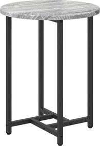 vidaXL Σετ βοηθητικά τραπεζάκια 2 pcs Γκρι Σονομα και Μαύρο