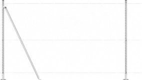 vidaXL Στύλος Περιφράξεων Ασημί 50 x 1,6 m (25 mm δίχτυ) Ατσάλι