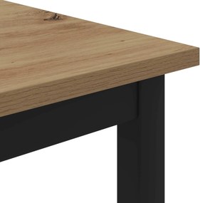 vidaXL Τραπεζάκι σαλονιού Artisan Δρυς 100 x 100 x 45 cm
