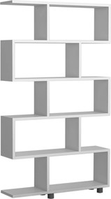 Βιβλιοθήκη Λευκό DAMAN 90x20x156