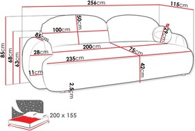 Καναπές - κρεβάτι Mayo-Gkri