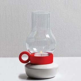 Κηροπήγιο - Βάση Ρεσώ Bugia h.18 White-Red Seletti Porcelain,Glass