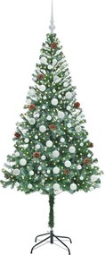 vidaXL Τεχνητό Χριστουγεννιάτικο Δέντρο Πράσινο 180 cm PVC και Χάλυβας