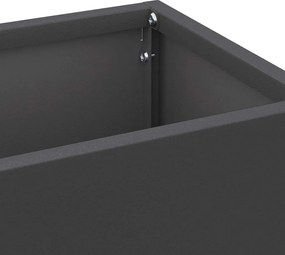 vidaXL Βάση ομπρέλας βροχής Μαύρο 15,5 x 15,5 x 49 εκ Ατσάλι