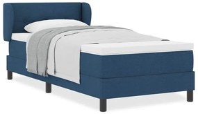 vidaXL Κρεβάτι box spring με στρώμα με στρώμα Μπλε 80 x 200 cm ύφασμα