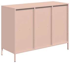 vidaXL Ντουλάπι Ροζ 101,5x39x73,5 εκ. από Χάλυβα Ψυχρής Έλασης
