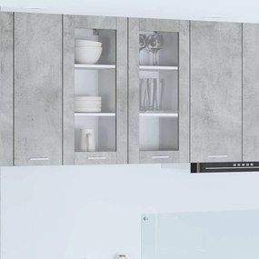 vidaXL Κρεμαστό ντουλάπι 2 pcs Σκυρόδεμα Γκρι 40 x 31 x 80 εκ.