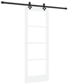 vidaXL Συρόμενη Πόρτα ORKDAL Λευκό 73.5 x 198.5 εκ. Ξύλο και μέταλλο
