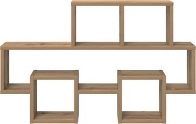 vidaXL Ράφι Τοίχου artisan δρυς 82 x 15 x 51 εκ Επεξεργασμένο ξύλο