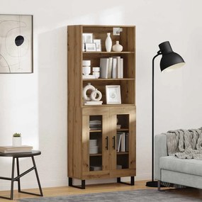 vidaXL Highboard 2 pcs Artisan Oak Επεξεργασμένο ξύλο