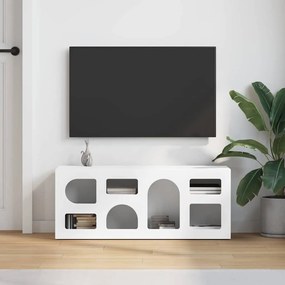 vidaXL Ντουλάπι TV ELST 100 x 35 x 40 εκ Λευκό Επεξεργασμένο ξύλο