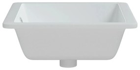 Νιπτήρας Μπάνιου Ορθογώνιος Λευκός 50x40,5x18,5 εκ. Κεραμικός - Λευκό