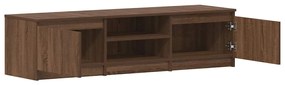 vidaXL Έπιπλο Τηλεόρασης Καφέ Δρυς 140x40x35,5 εκ. από Επεξεργ. Ξύλο