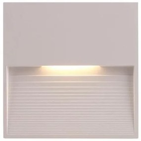 Απλίκα Φωτιστικό Τοίχου SLIM LED 3W 120X120X12 3000K IP65 145-52101 Eurolamp 145-52101 Λευκό