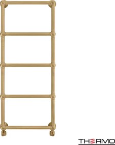 Thermo Adelphi 115x49 Brushed Gold - Θερμαινομενη πετσετοκρεμάστρα