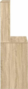vidaXL Γραφείο με Ράφια Sonoma Δρυς 100x45x140 εκ. Επεξεργασμένο Ξύλο