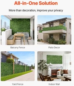 VEVOR Artificial Grass Wall Panels 60 x 120 inch Milan Grass Greenery for Decor